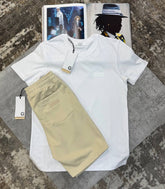 GVNCHY SHORT SET WHITE/BEIGE