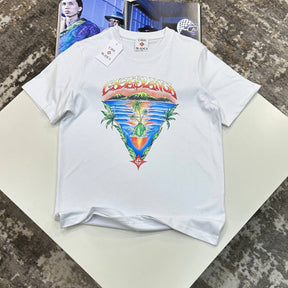 CSA-BLNCA  FRONT BIG PRINT T SHIRT WHITE