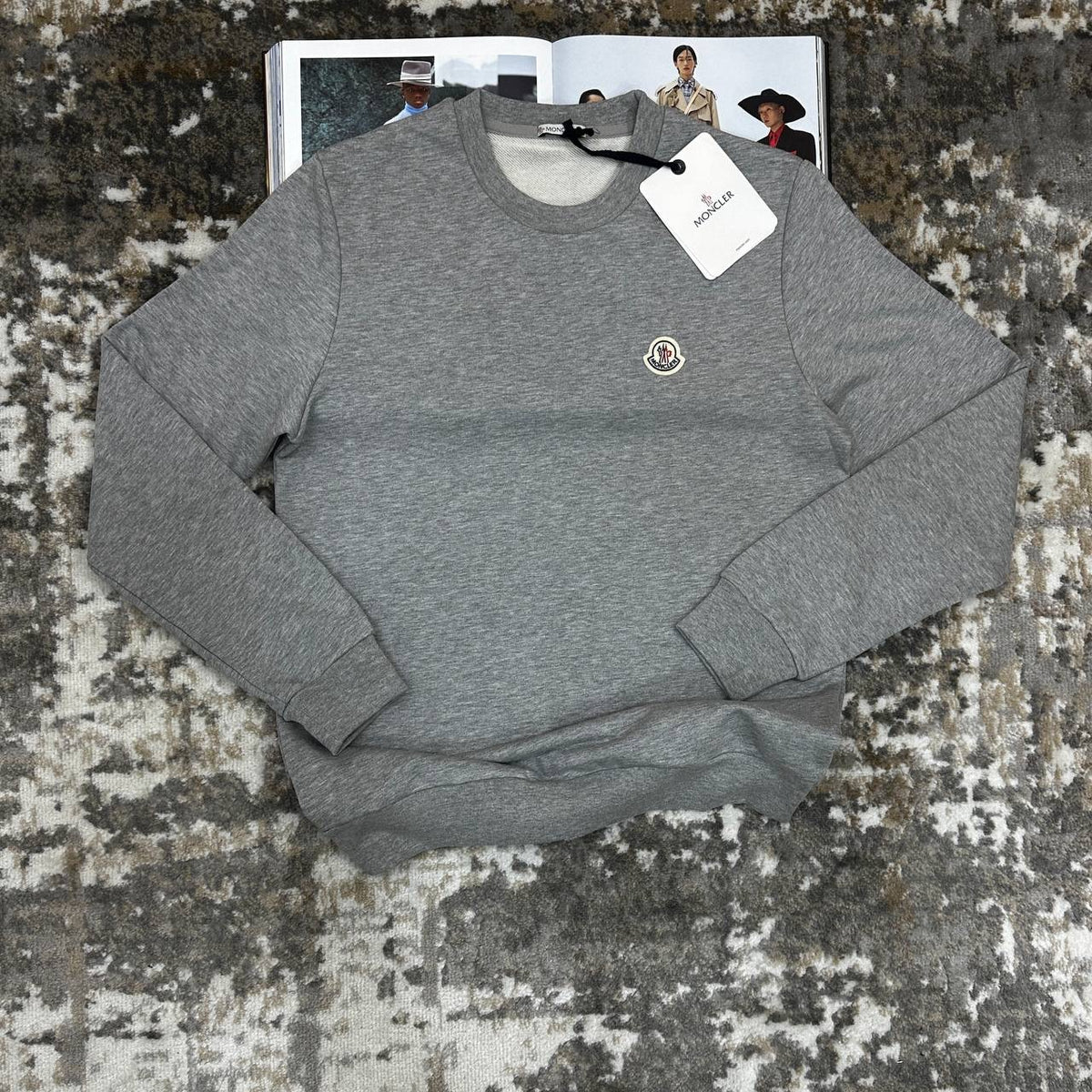 MNCLR JUMPER ROUND NECK LIGHT GREY