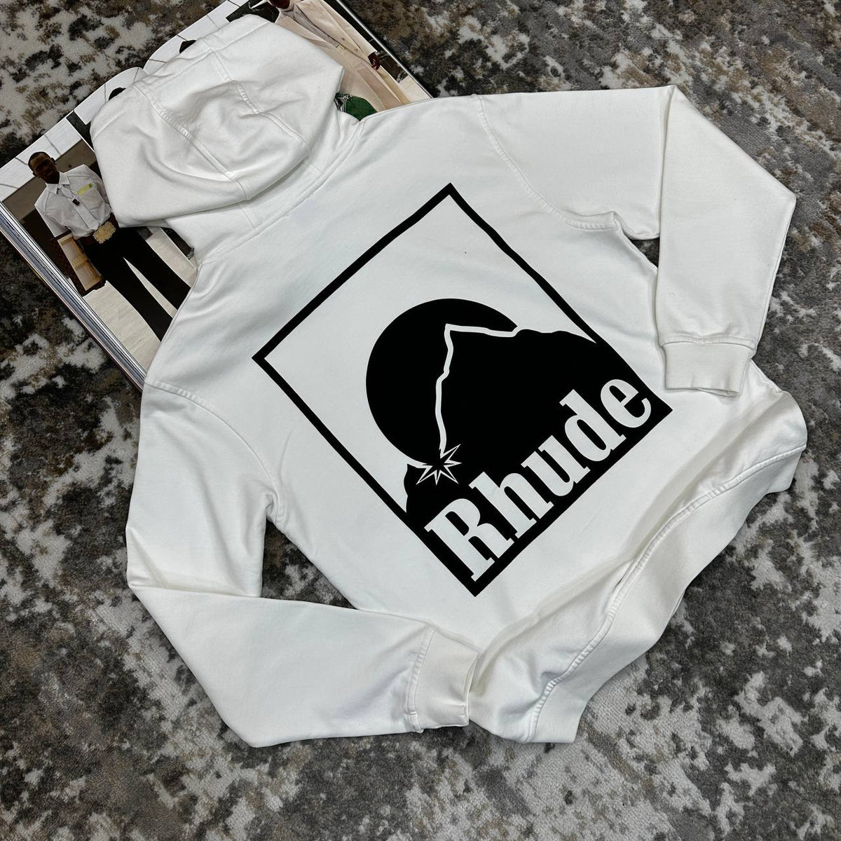 RUDE HOODIE-WHITE