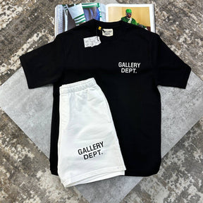 GD SHORT SET BLACK/WHITE