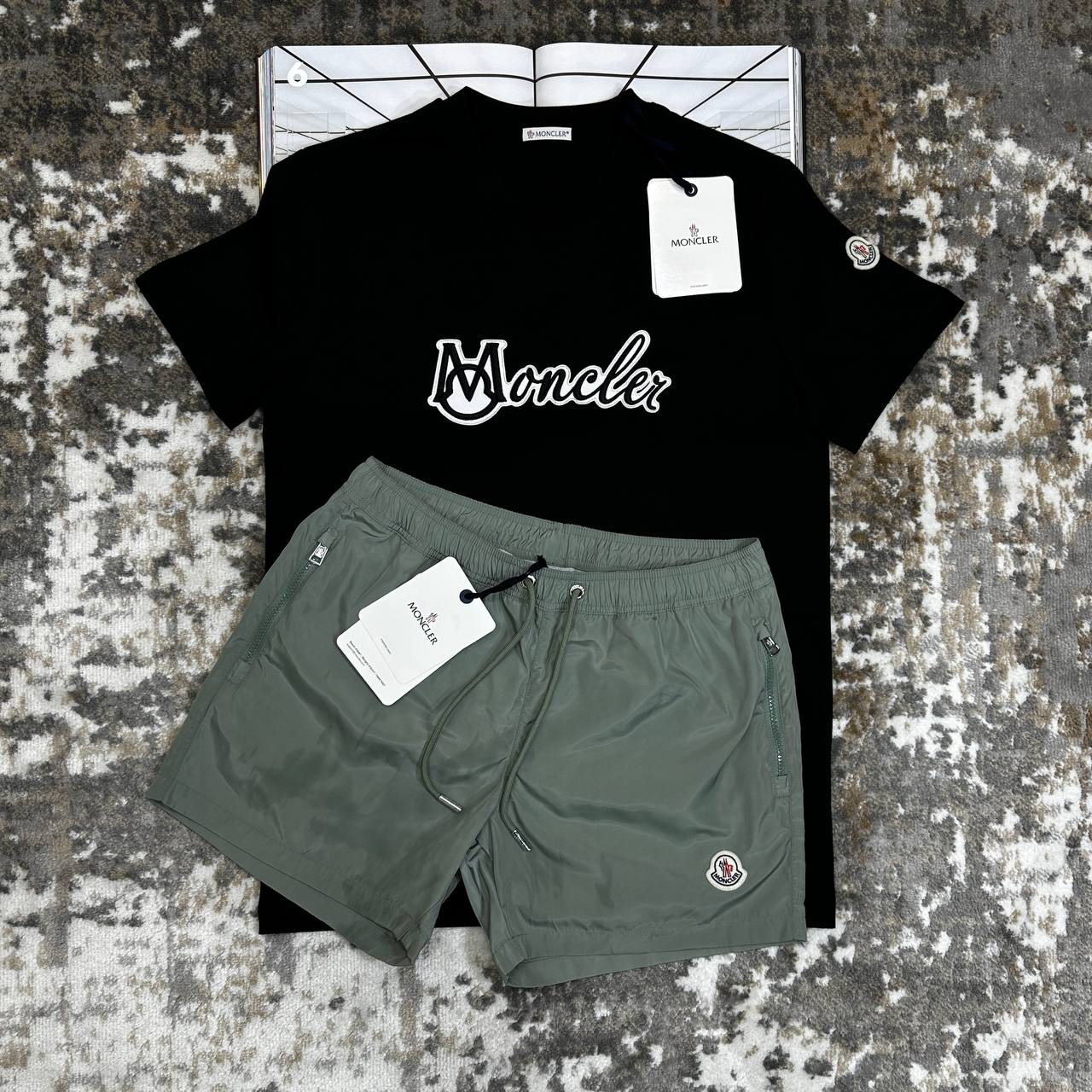 MNLR SHORTS SETS BLACK|KHAKHI