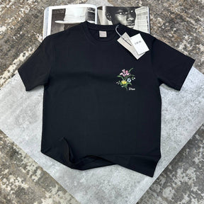IOR FLOWER TSHIRT-BLACK