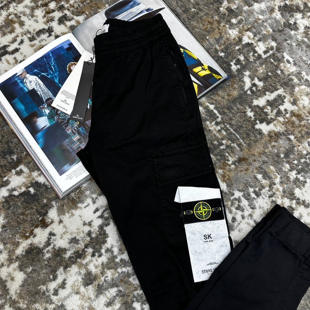 STNE CARGO PANTS-BLACK