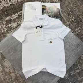 NCLR FRONT POCKET POLO- WHITE