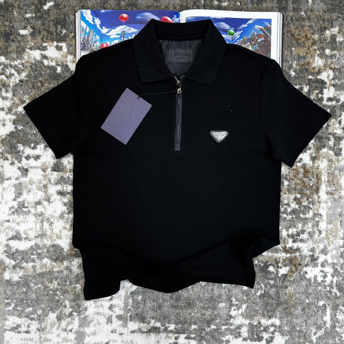 PRDA POLO- BLACK