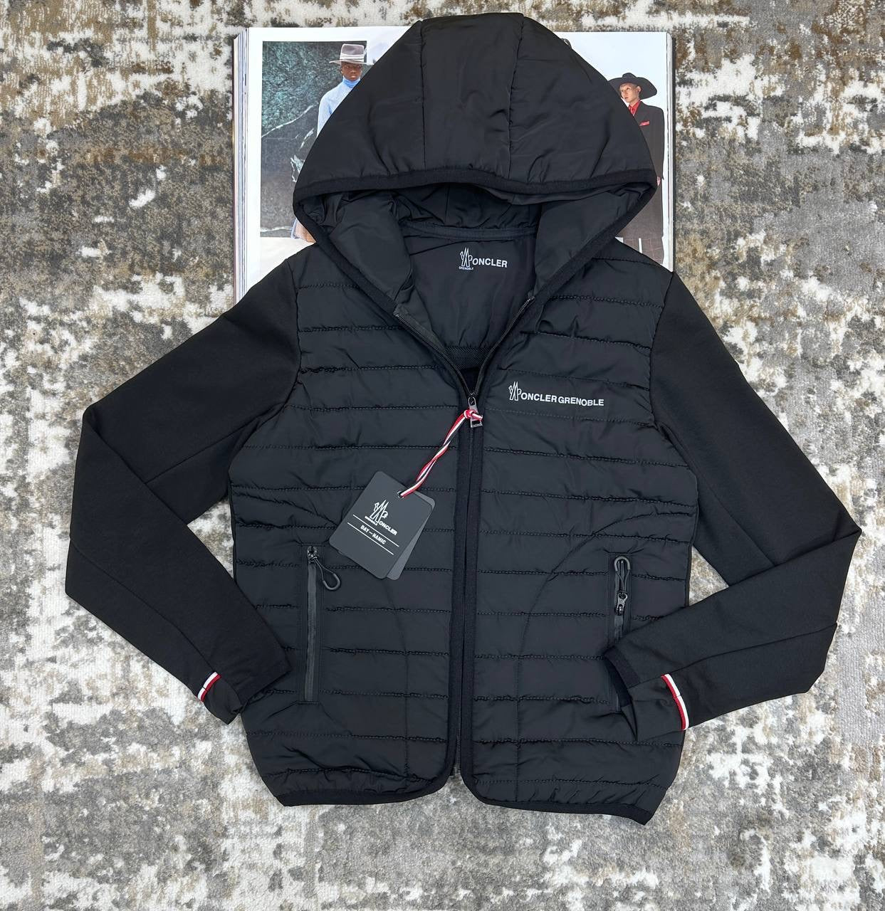 MNCLR SIDE BADGE JACKET-BLACK