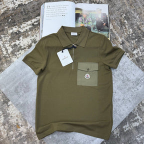 NCLR FRONT POCKET POLO- KHAKHI