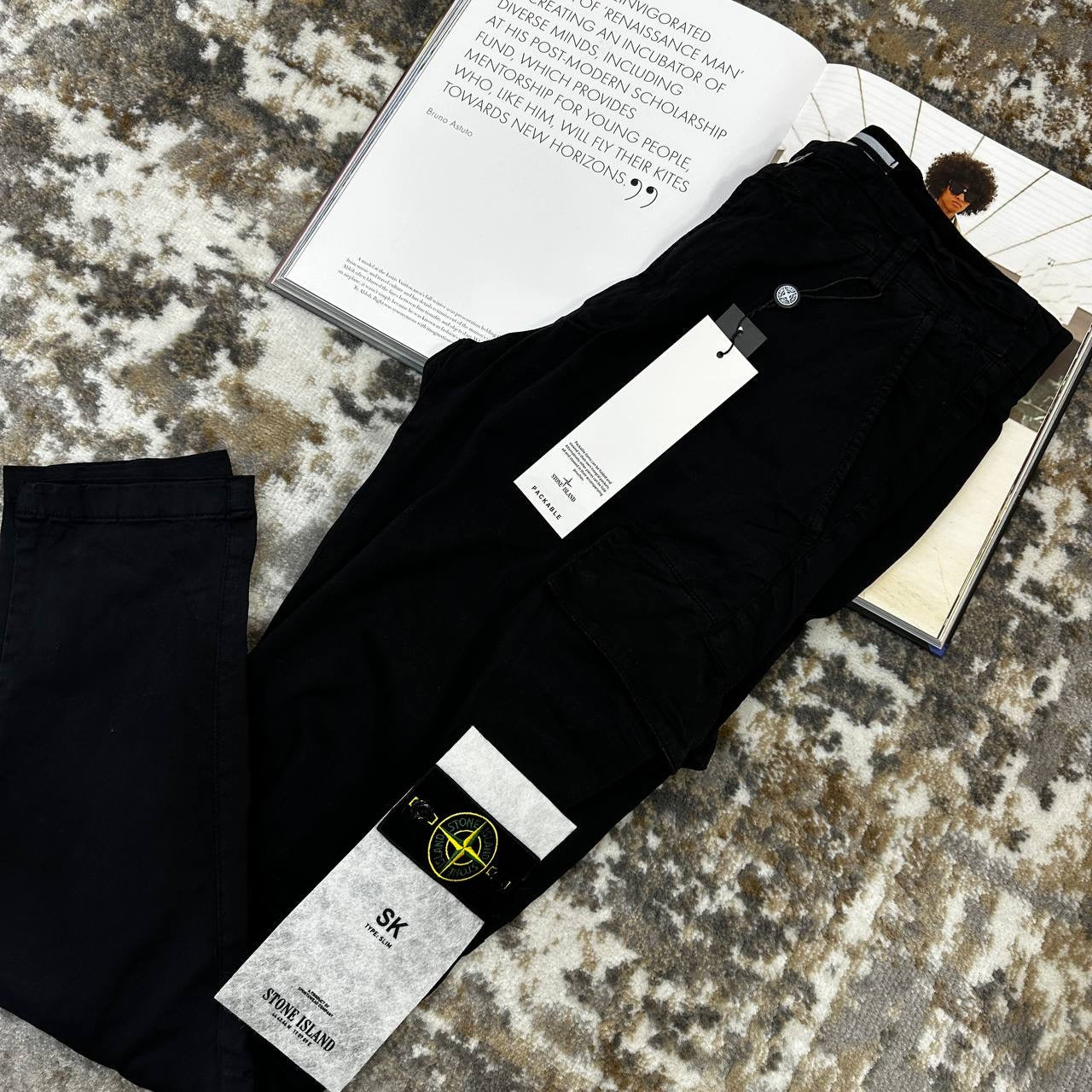 STNE CARGO PANTS-BLACK