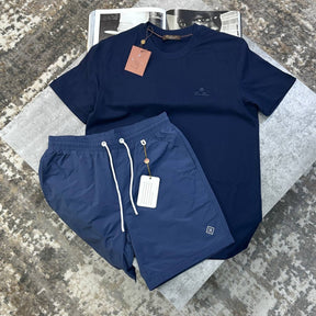 L|P SHORT SET ALL NAVY