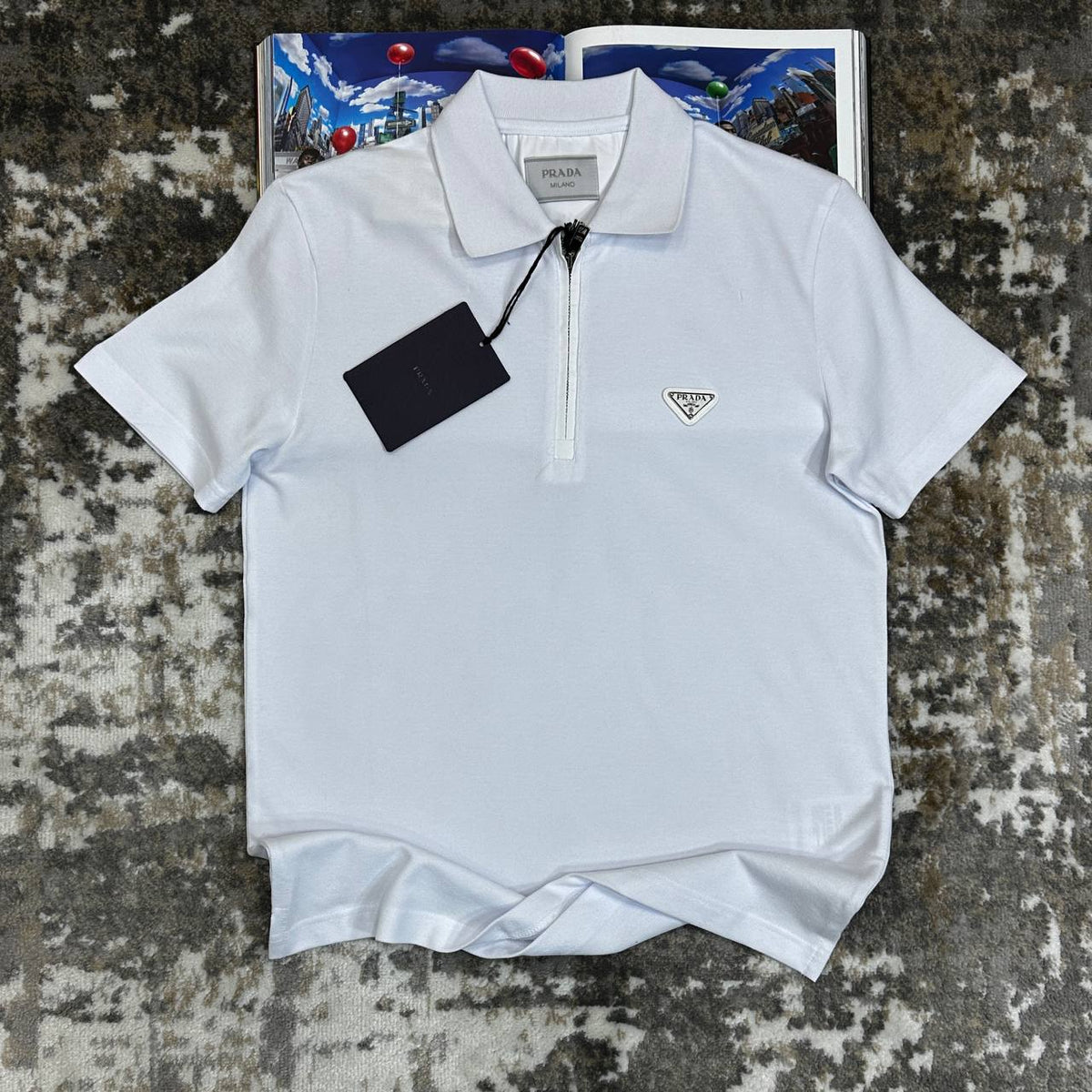 PRDA POLO- WHITE
