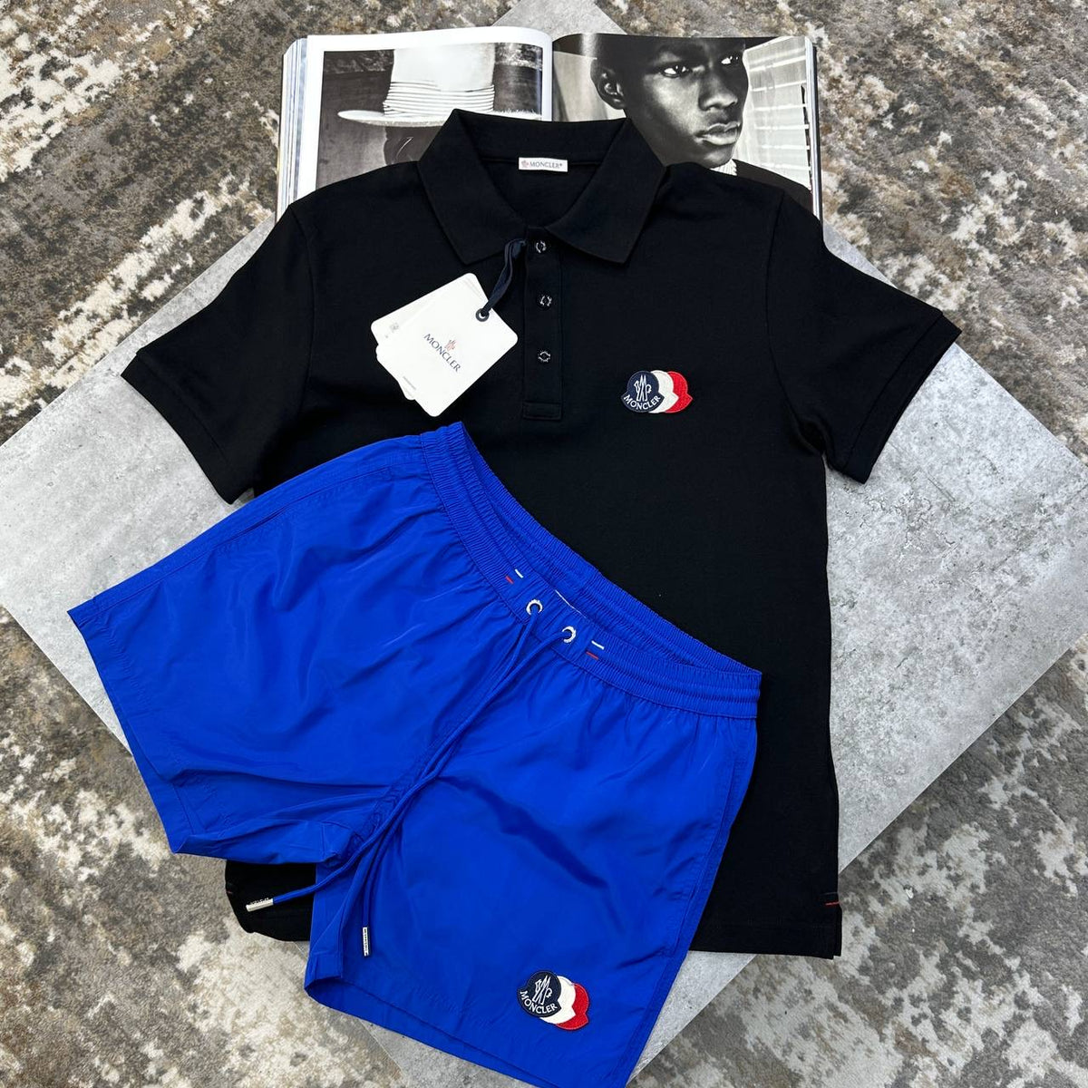 NCLR SHORT SET BLACK/BLUE