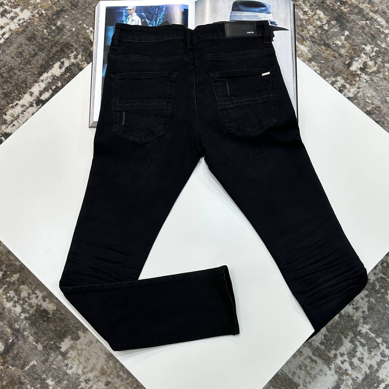 AMRi SLIM FIT JEANS BLACK
