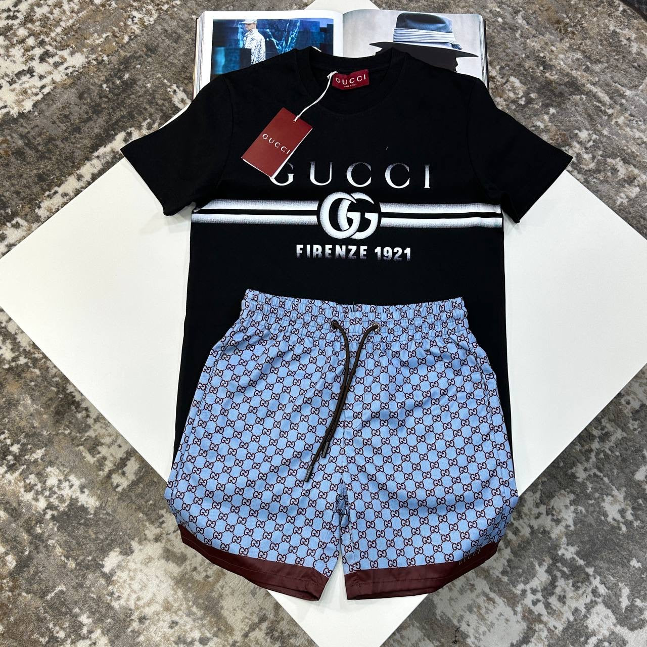 UCI SHORT SET BLACK/BLUE