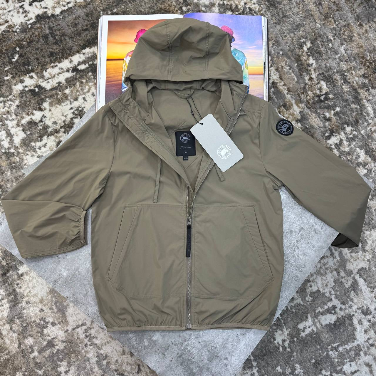 C.G LIGHT WEIGHT JACKET SHORT SET LIGHTBROWN