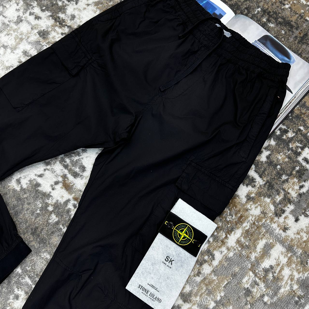 STNE CARGO PANTS-BLACK