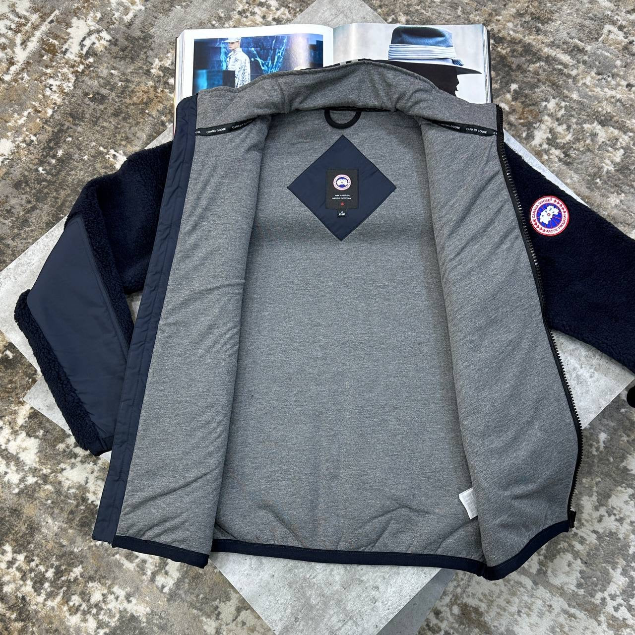 C.G FLEECE JACKET NAVY