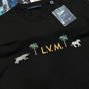 L.V TSHIRT-BLACK