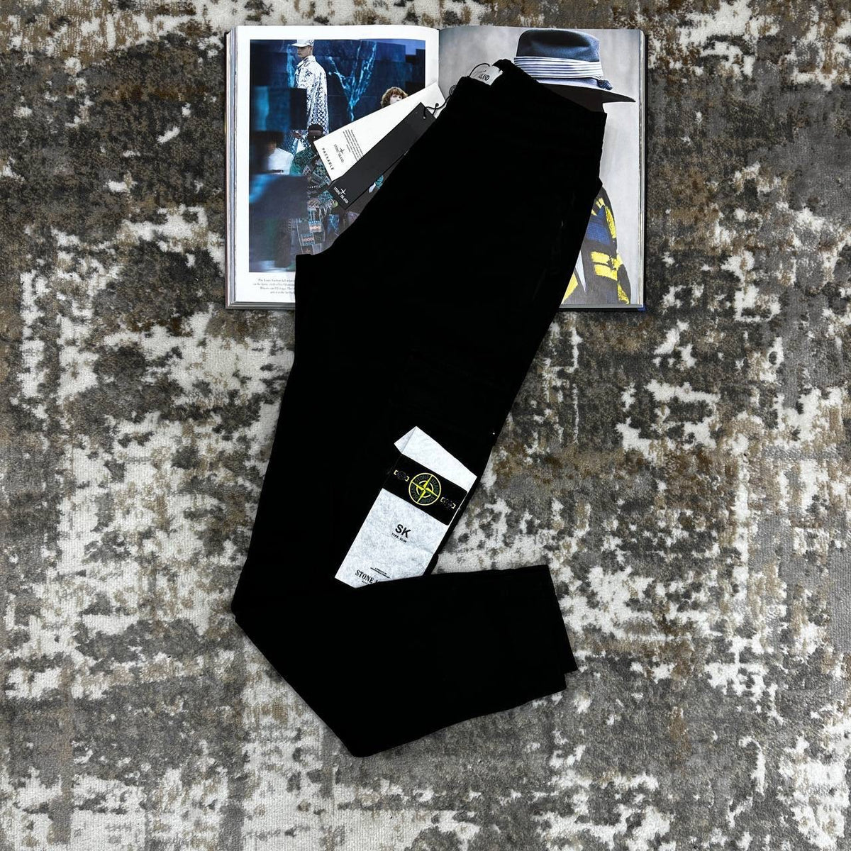 STNE CARGO PANTS-BLACK