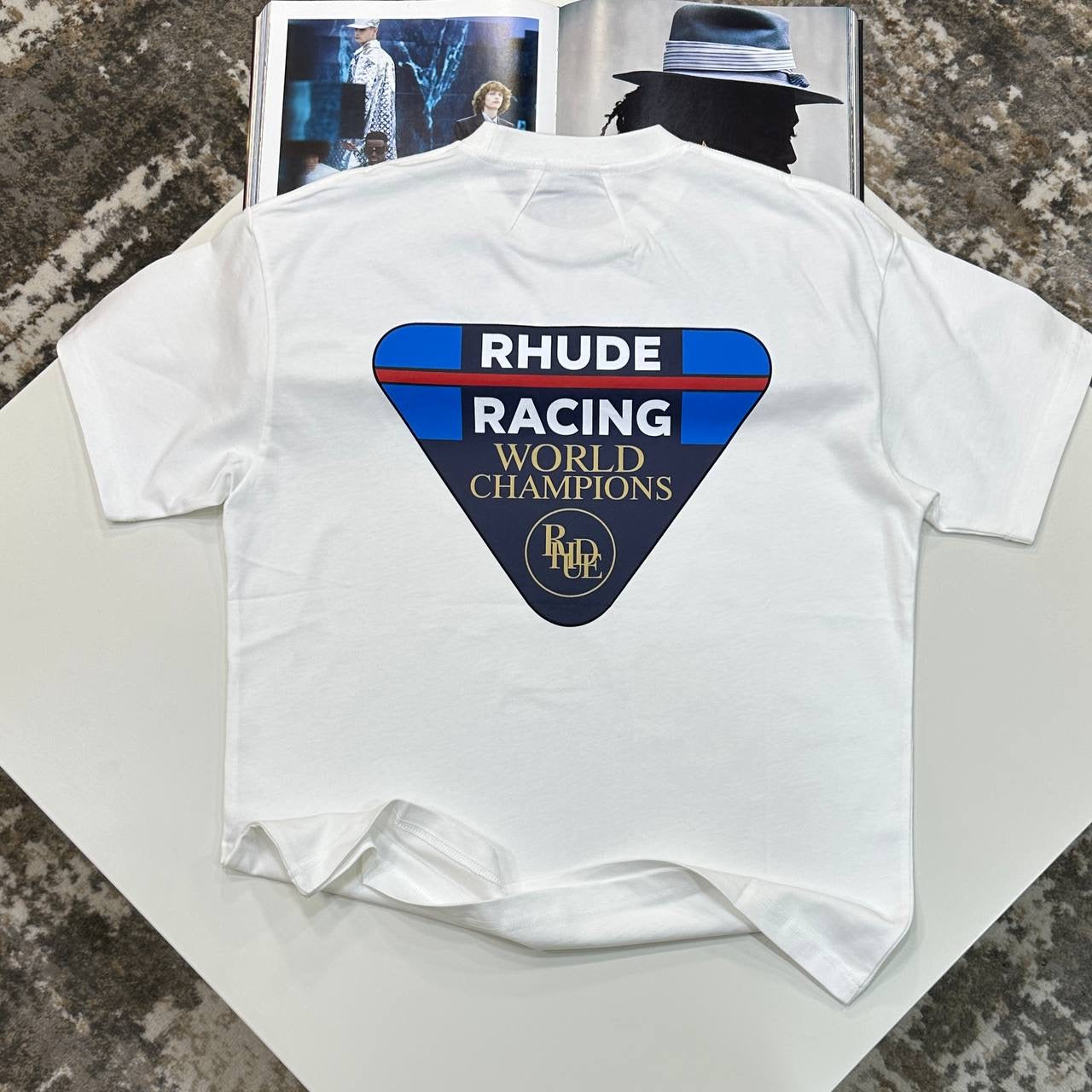 RDE BACK BIG LOGO TSHIRT-WHITE