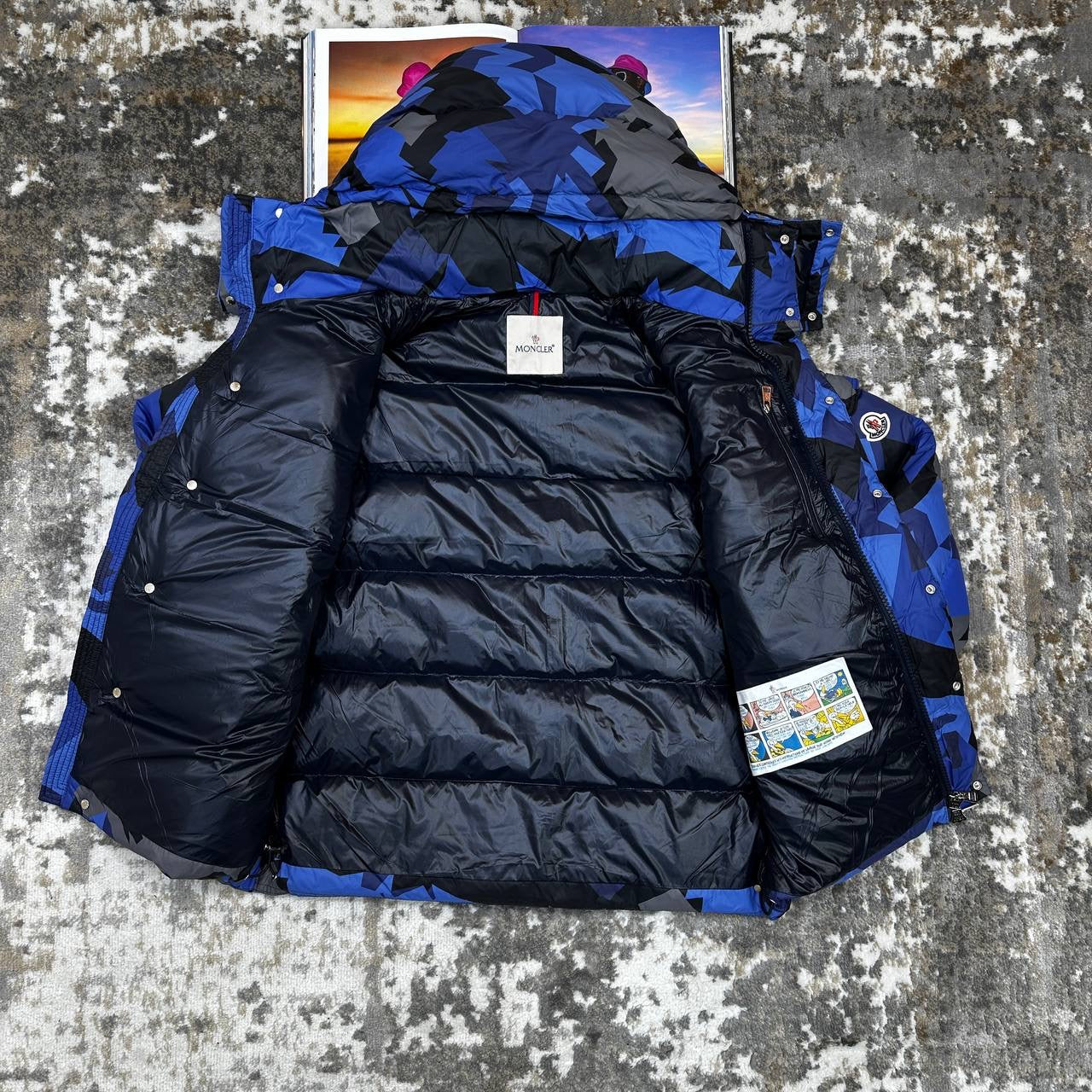 MNCLR FULL PUFFER JACKET-BLACK|BLUE