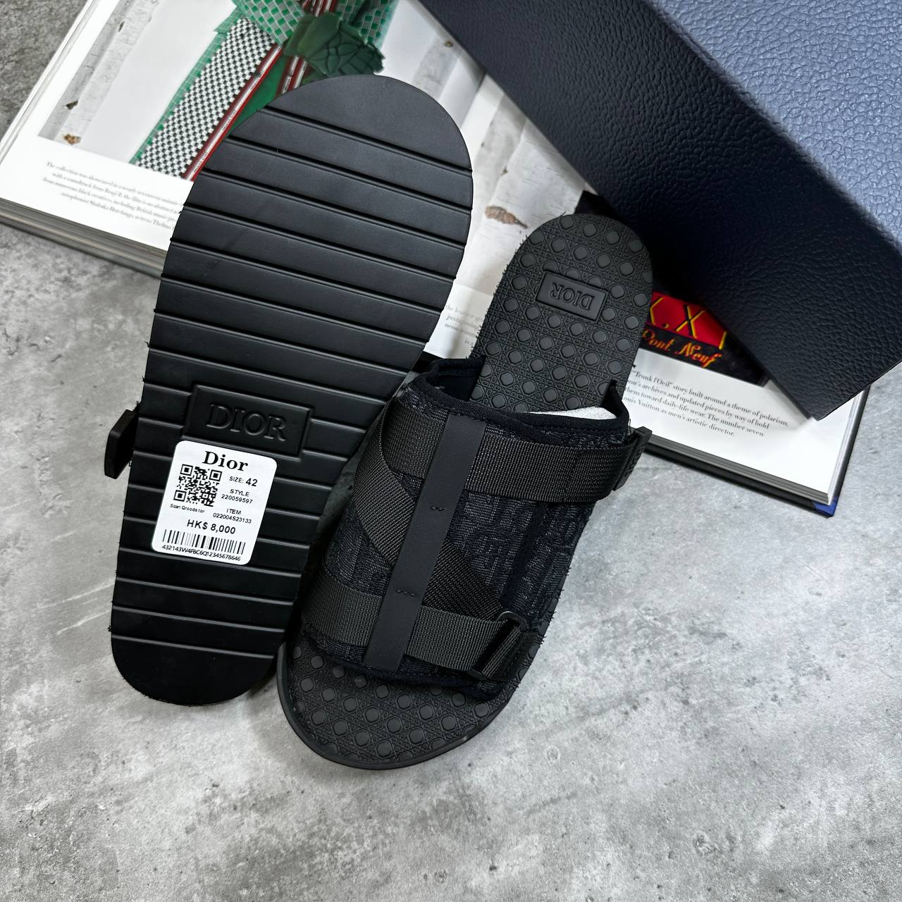DOR SLIPPERS MENS BLACK