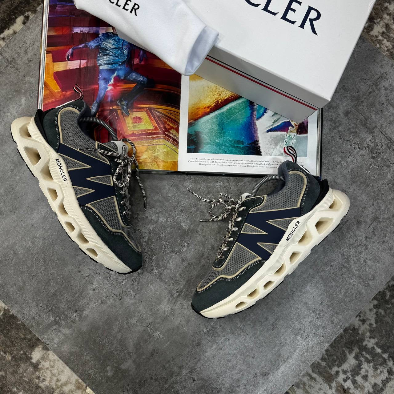 NCLR RUNNING TRAINERS GREY/NAVY