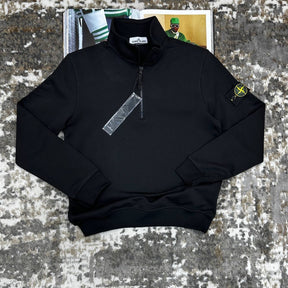 STNE HALFZIP-BLACK