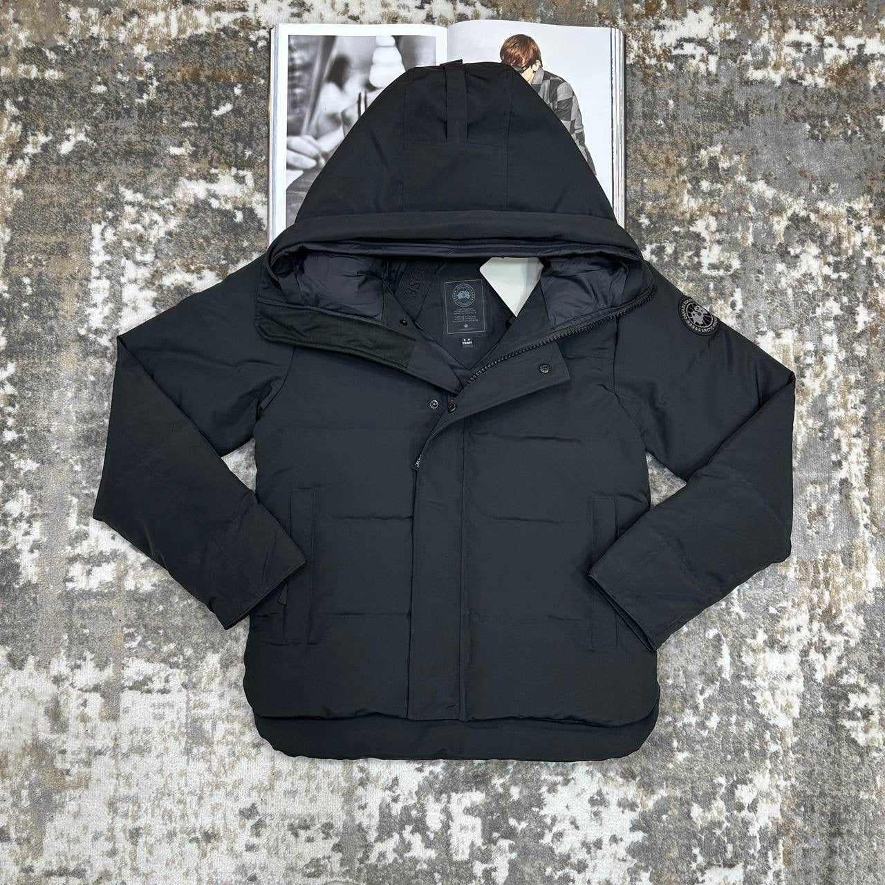 CANDA GOOSE MACMILLAN 
WITH DUCK DOWN FUR - BLACK