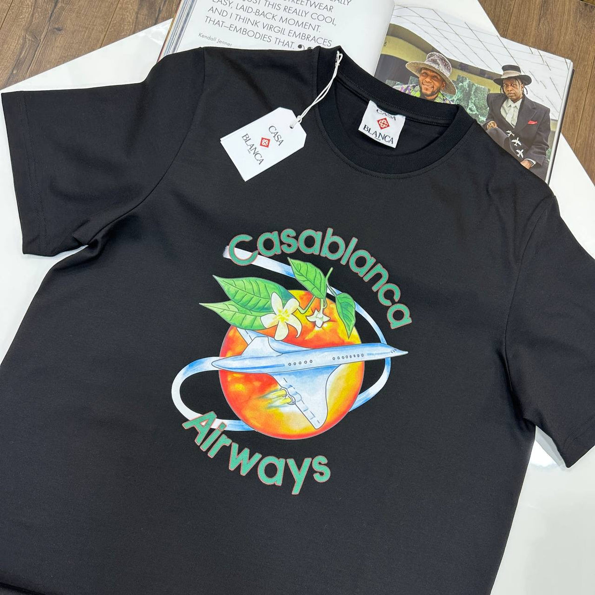 CASA BLNCA TSHIRT-BLACK