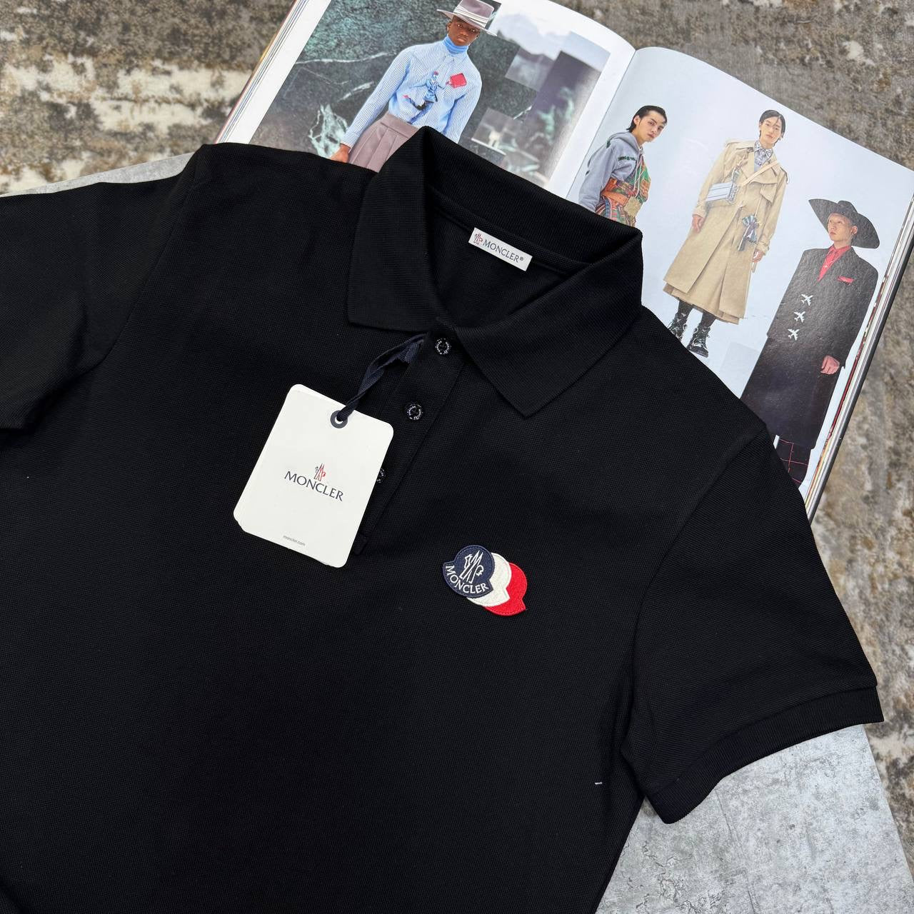 NCLR FRONT BADGE POLO- BLACK