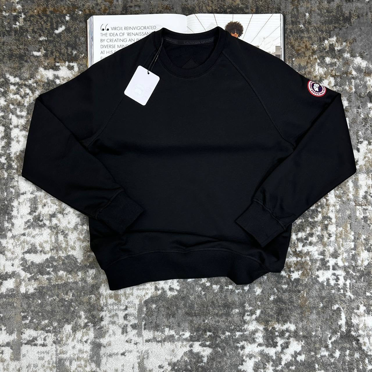CNADA-GOOSE JUMPER BLACK