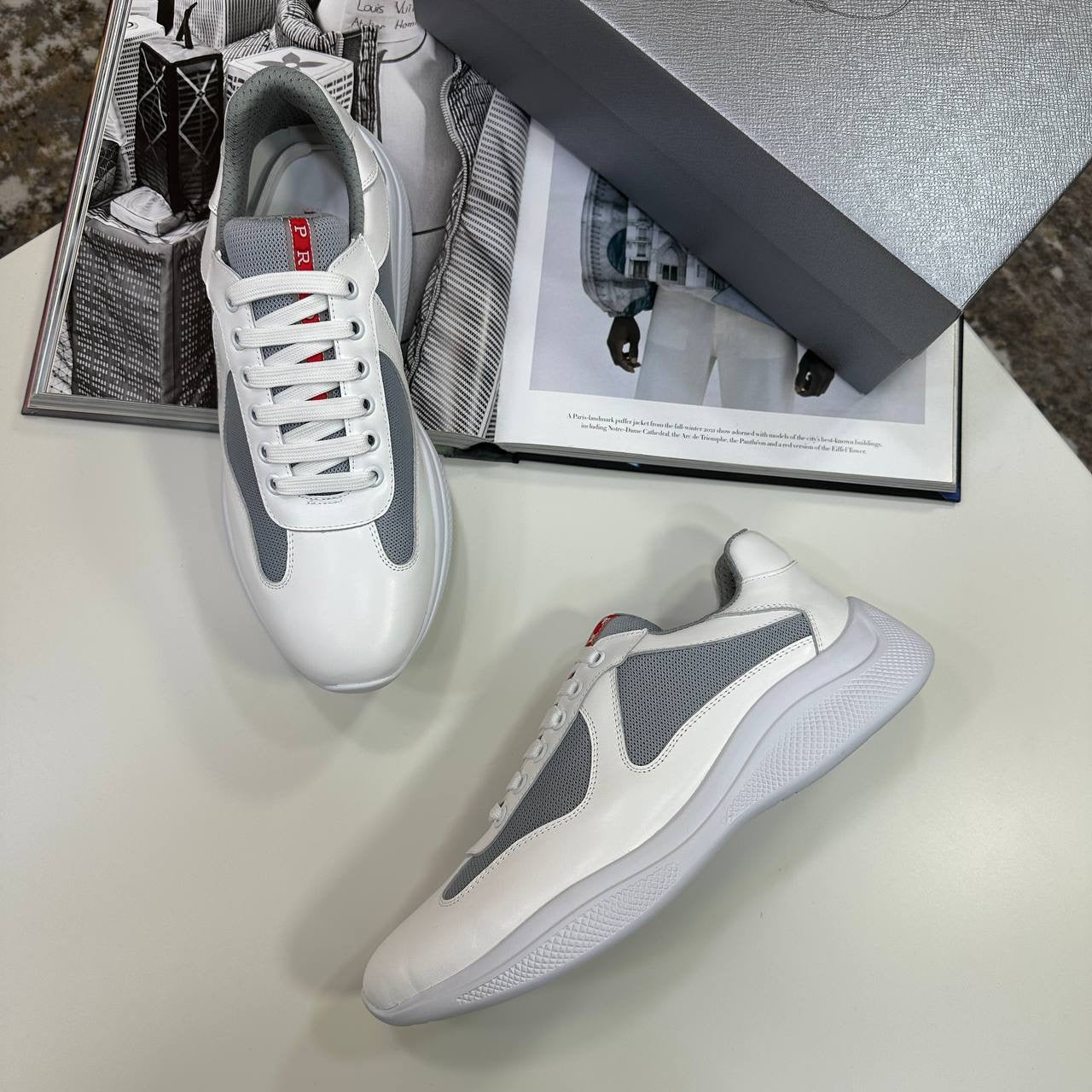 PRDA TRAINERS  WHITE/GREY