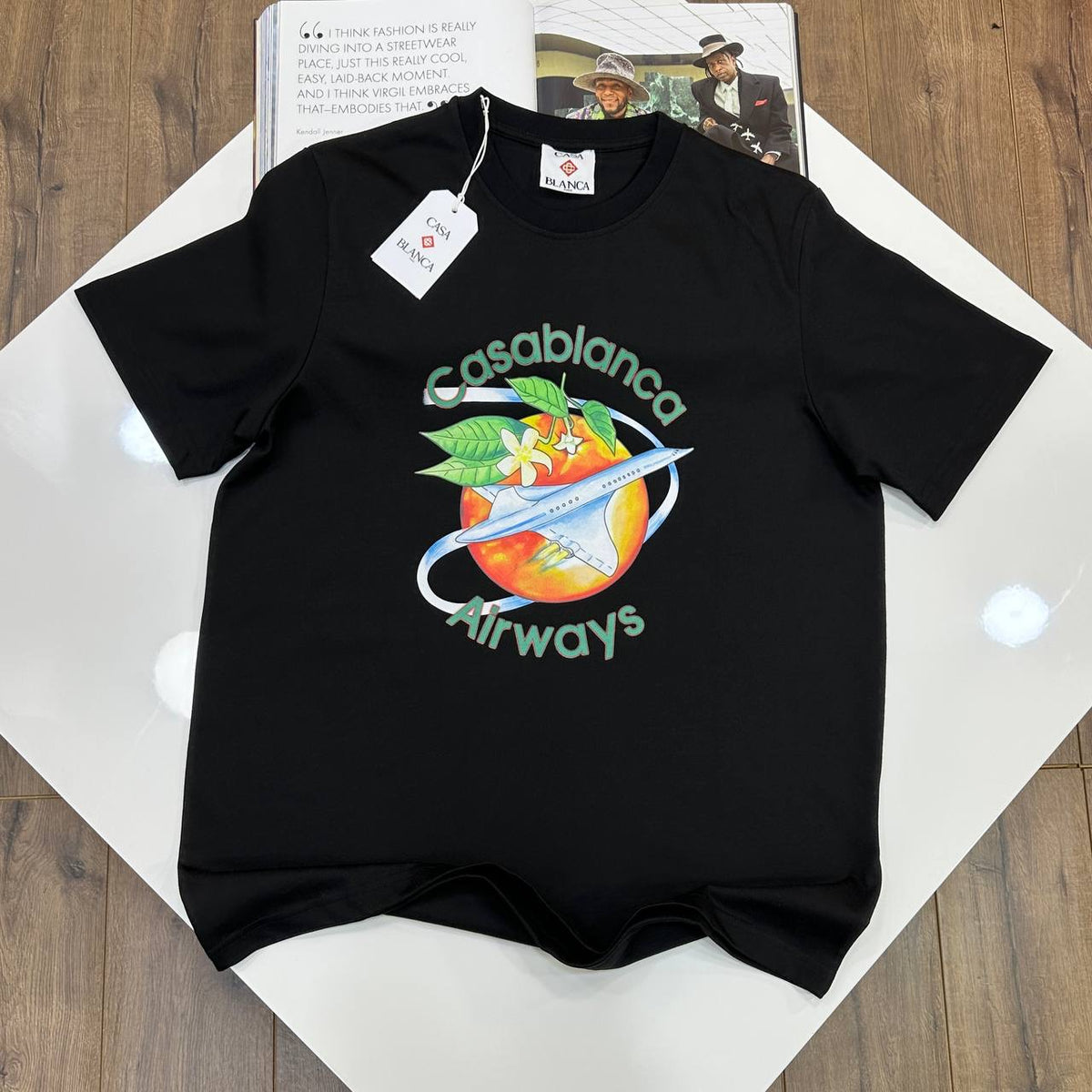 CASA BLNCA TSHIRT-BLACK