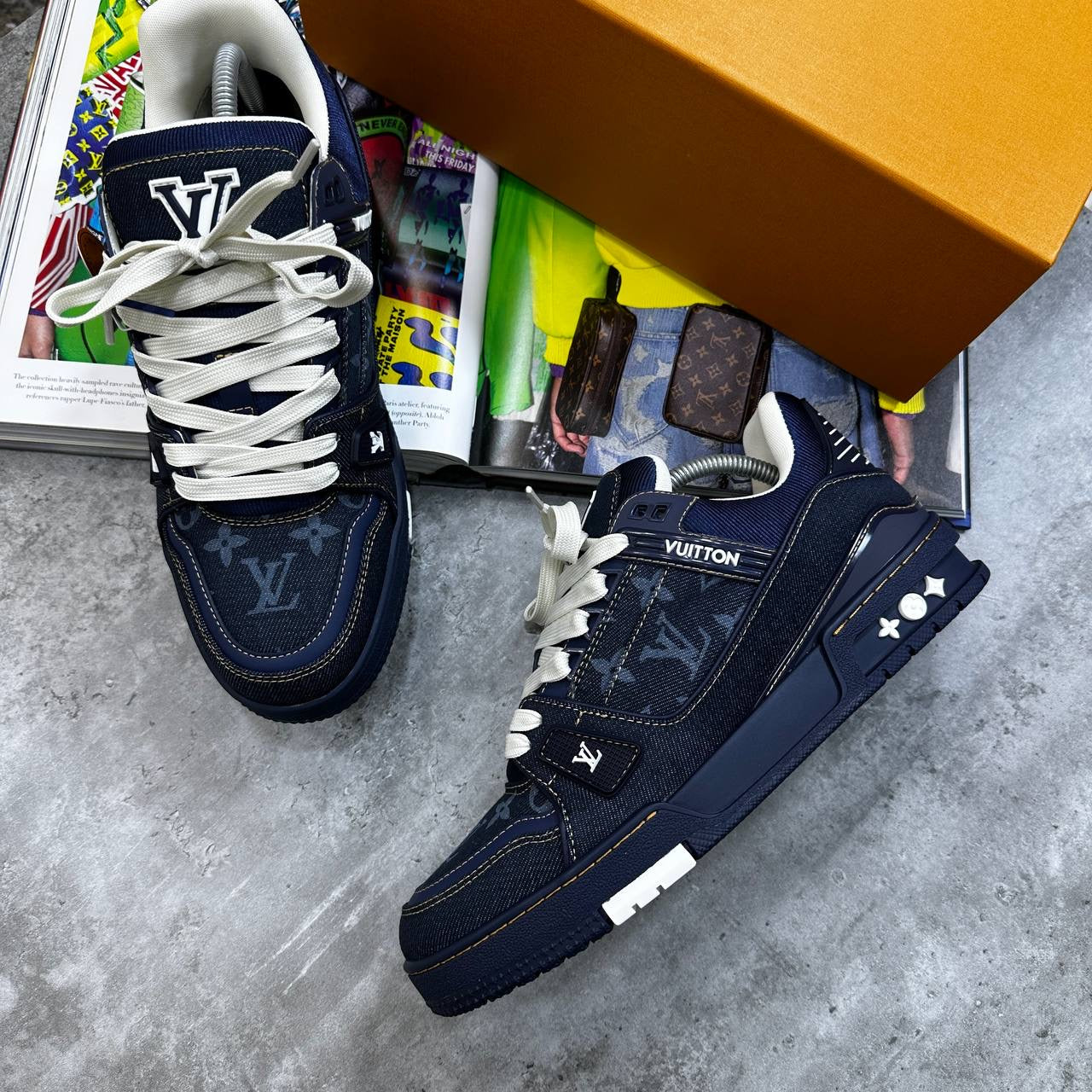 LVE TRAINER -NAVY|WHITE