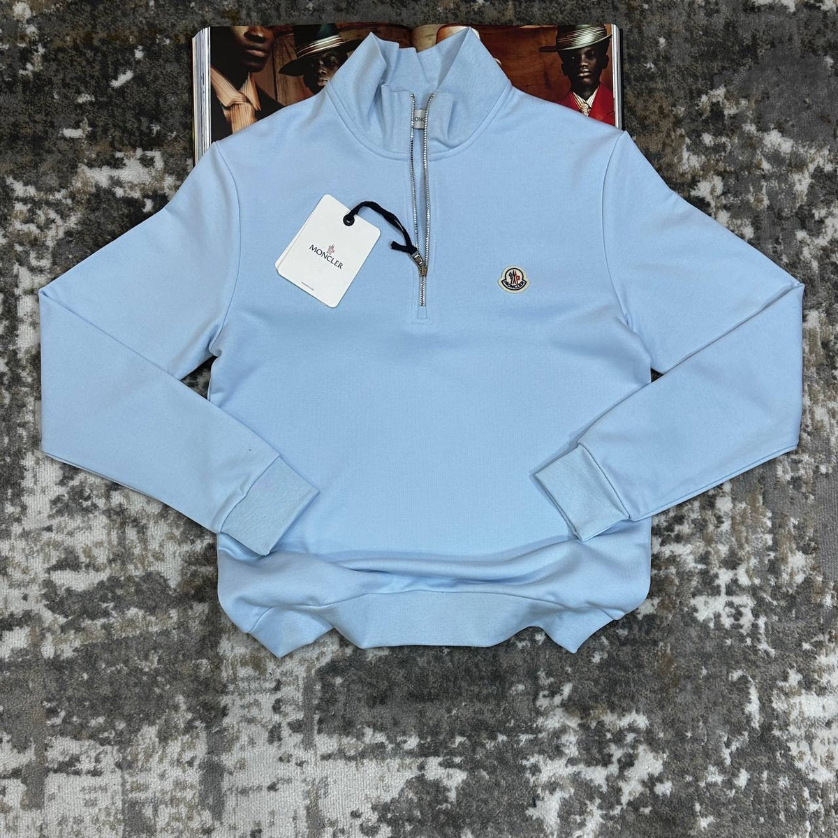 MNCLR HALF-ZIP LIGHT BLUE