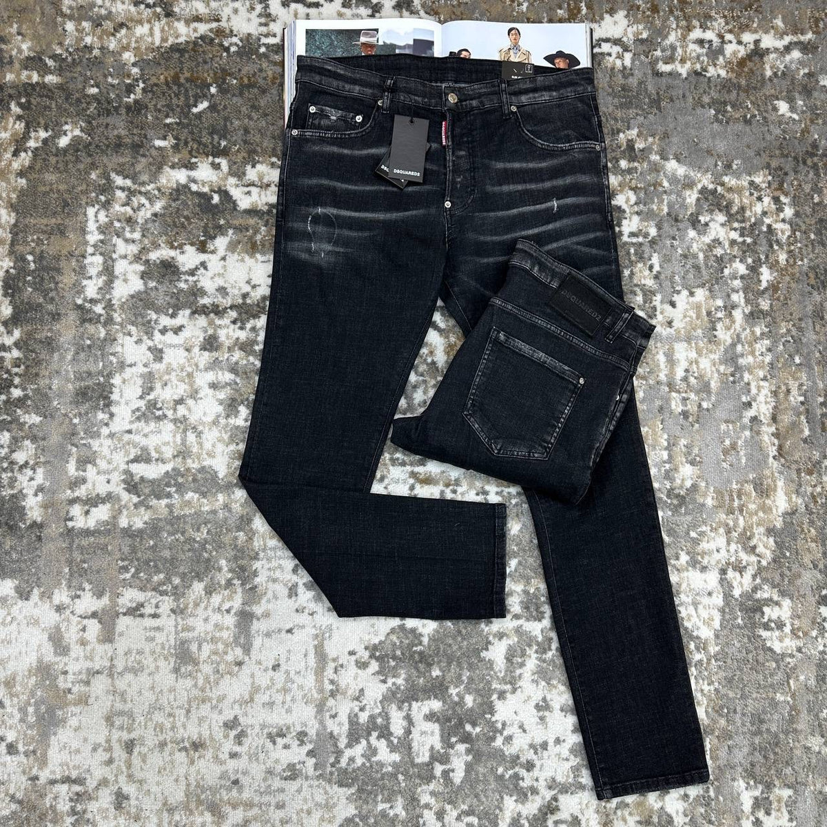 DSQD SLIM FIT JEANS BLACK