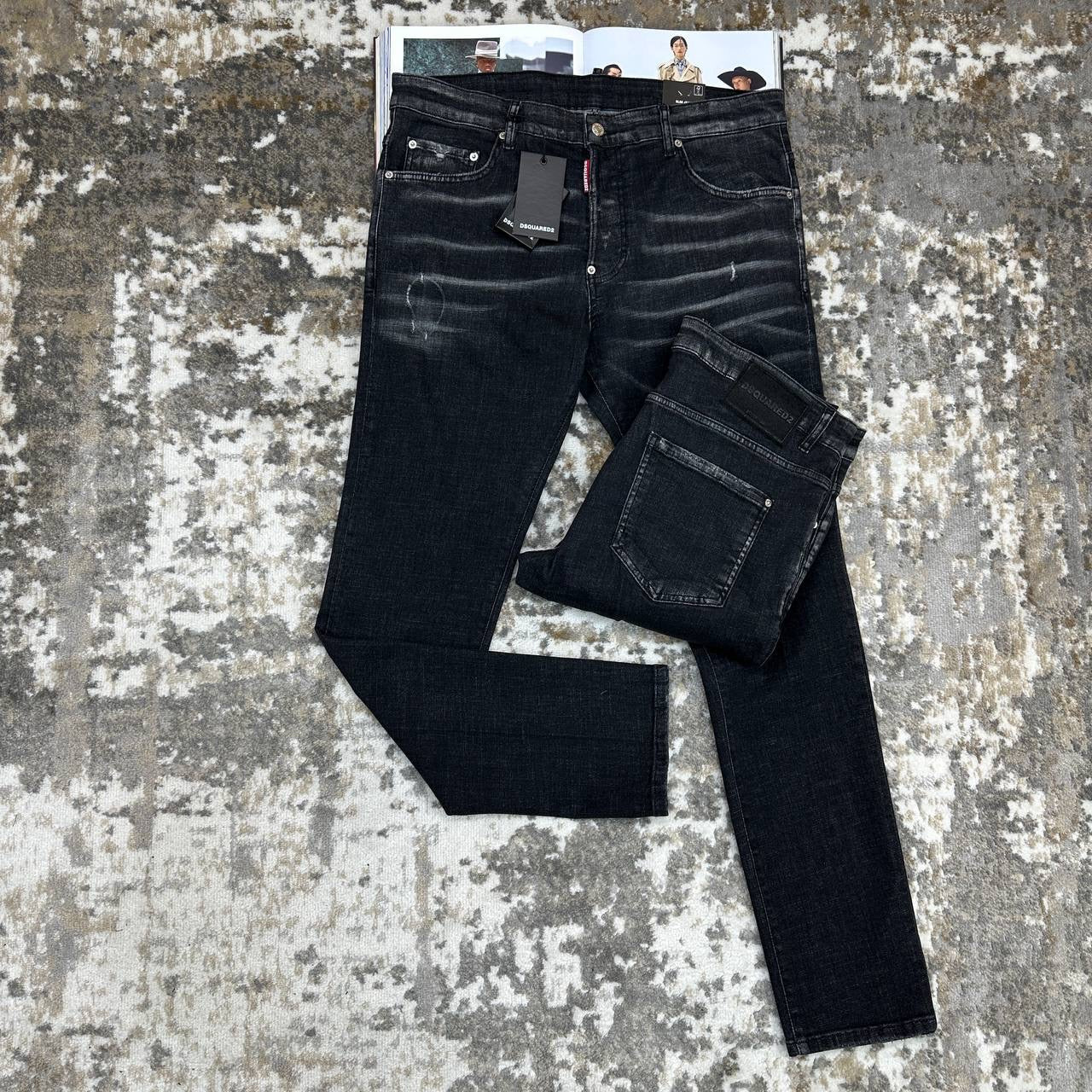 DSQD SLIM FIT JEANS BLACK