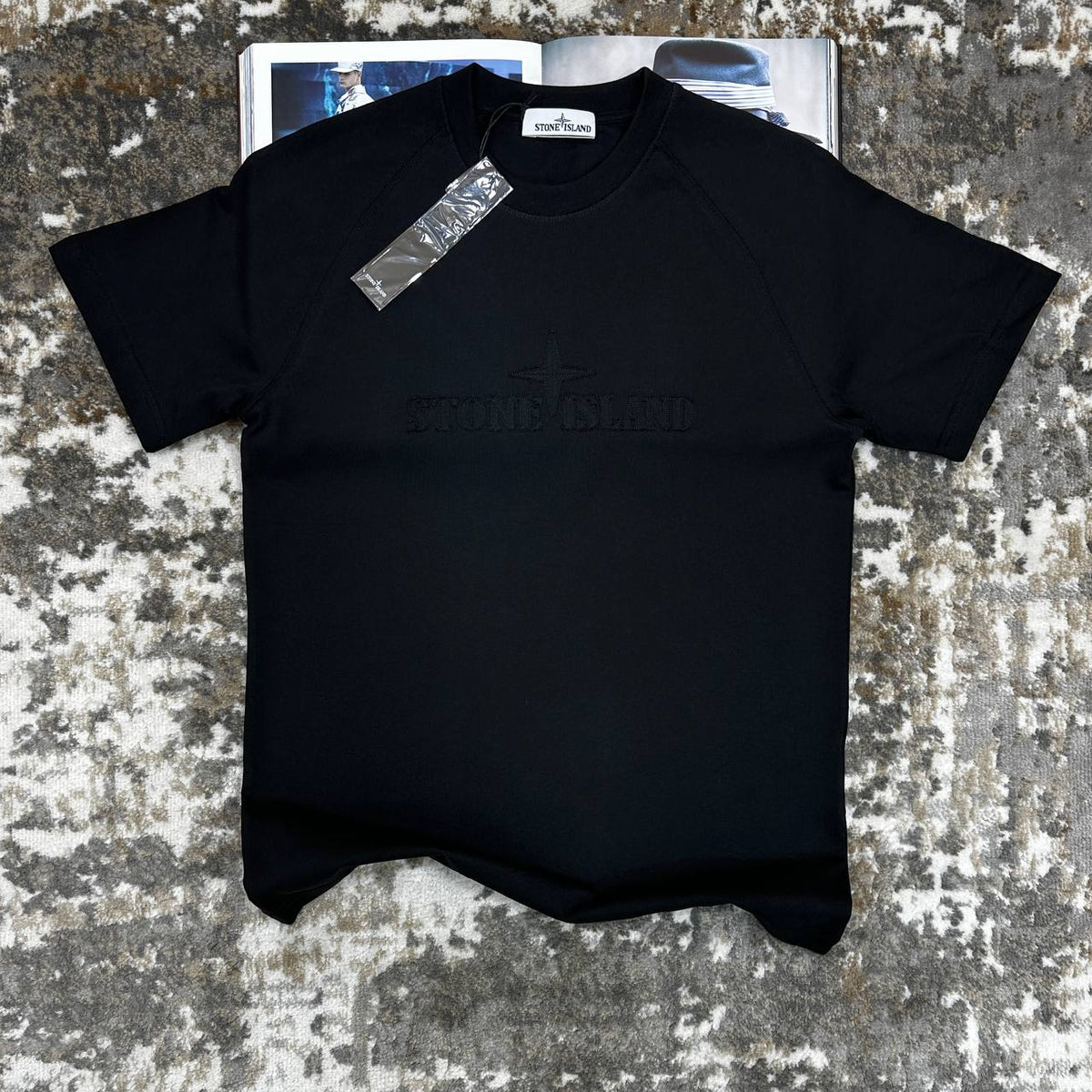 STNE EMBROIDERY TSHIRT-BLACK