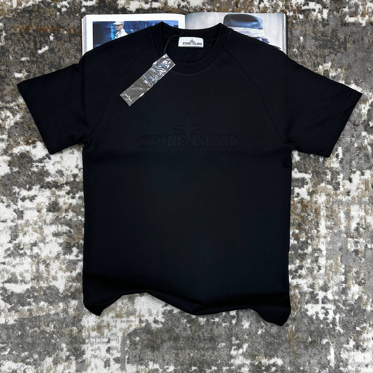STNE EMBROIDERY TSHIRT-BLACK