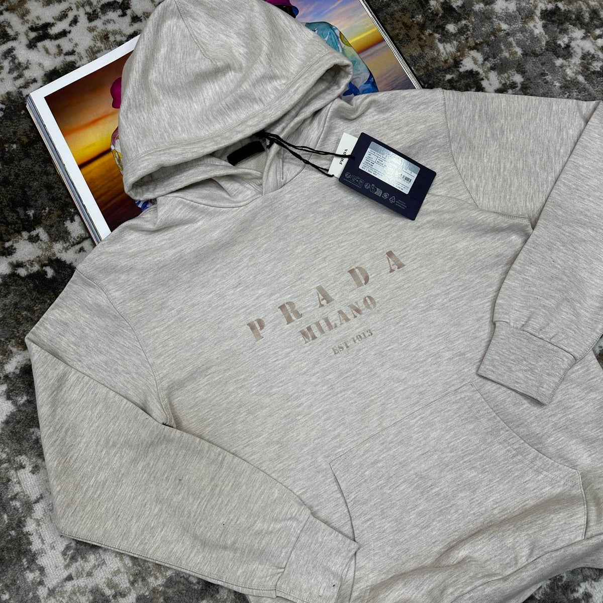 PRDA HOODIE LIGHT GREY