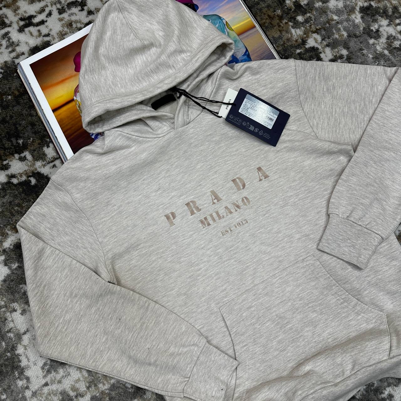 PRDA HOODIE LIGHT GREY