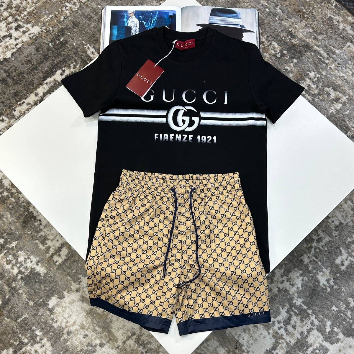 UCI SHORT SET BLACK/BROWN