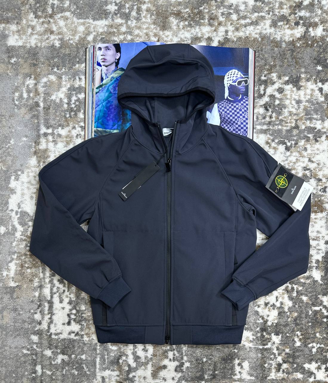 STNE ZIP JACKET-NAVY