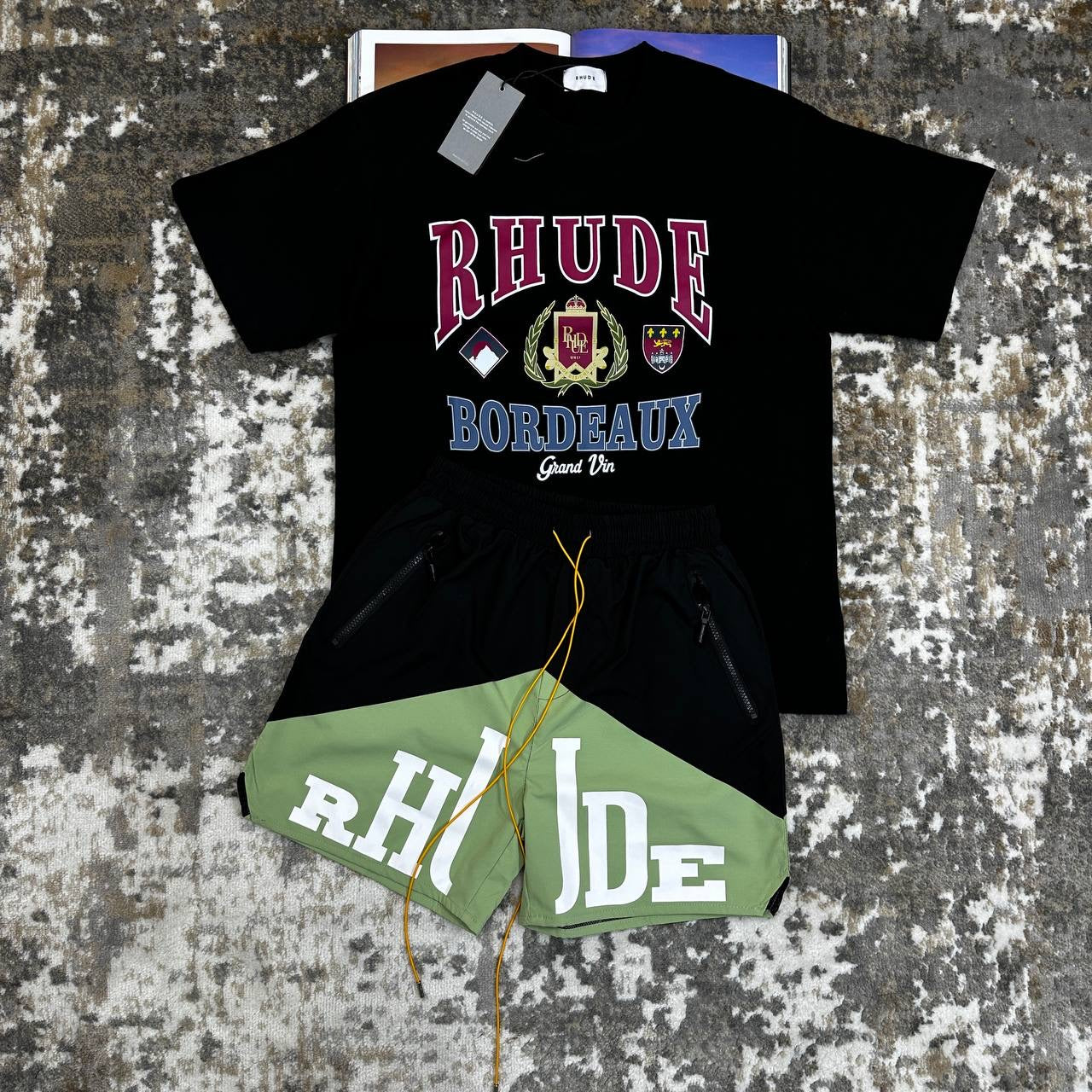 RUDE SHORTS SET BLACK