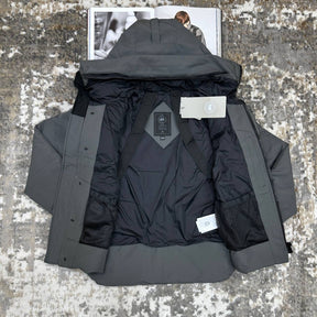 CANDA GOOSE MACMILLAN 
WITH DUCK DOWN FUR - DARK GREY