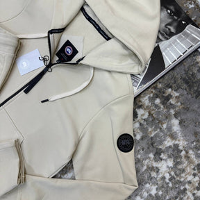 CANDA GOOSE TRACKSUIT BEIGE WITH BLACK BADGE