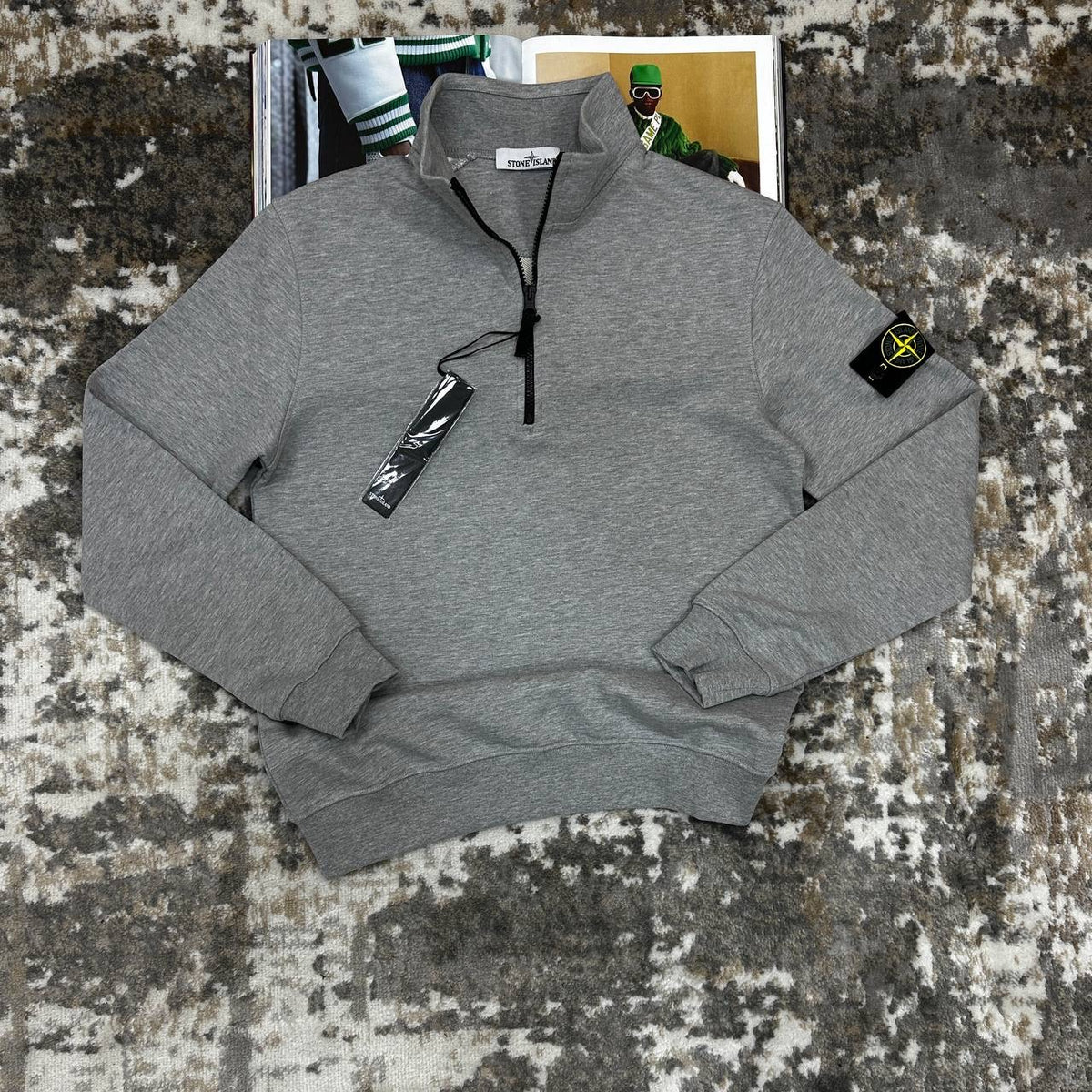 STNE HALFZIP-LIGHT GREY