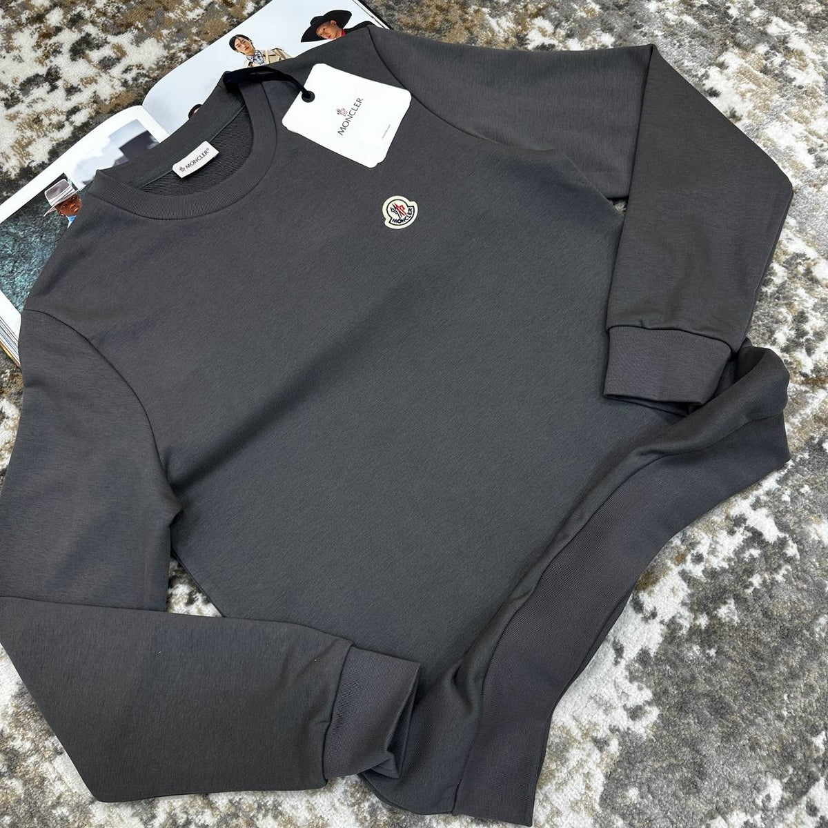 MNCLR JUMPER ROUND NECK DARK GREY