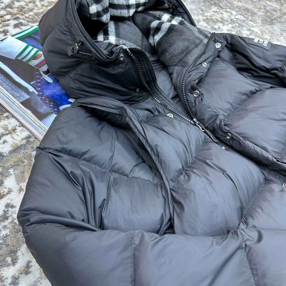 BURBERY LONDON FULL PUFFER JACKET-BLACK